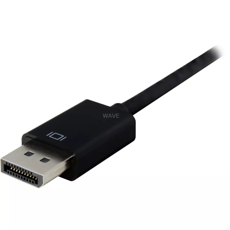 DisplayPort 1.2 > DVI24+1 Konverter, Kabel schwarz, 15 cm