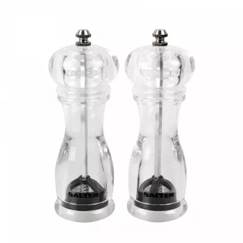 Salz- & Pfeffermühlen-Set Salter 7606 CLXR Transparent