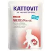 Nassfutter für Katzen KATTOVIT Niere/Renal 85 g Beutel – 12 x 85 g, Geflügel (Rind, Huhn, Ente, Pute) für ausgewachsene Katzen mit Niereninsuffizienz