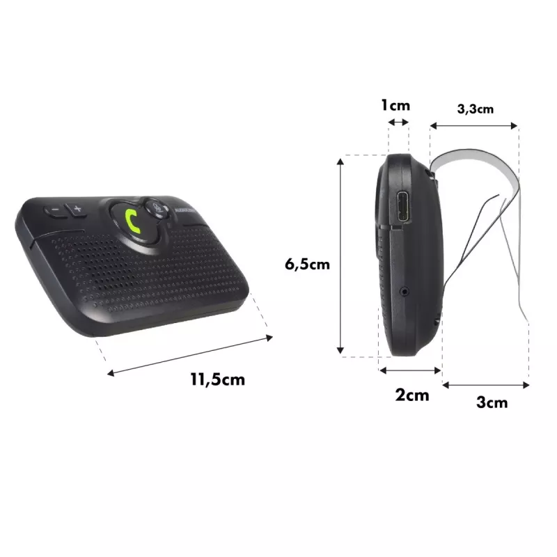 Headset Audiocore Auto-Freisprecheinrichtung BT 5.0 A2DP Autostart AC47