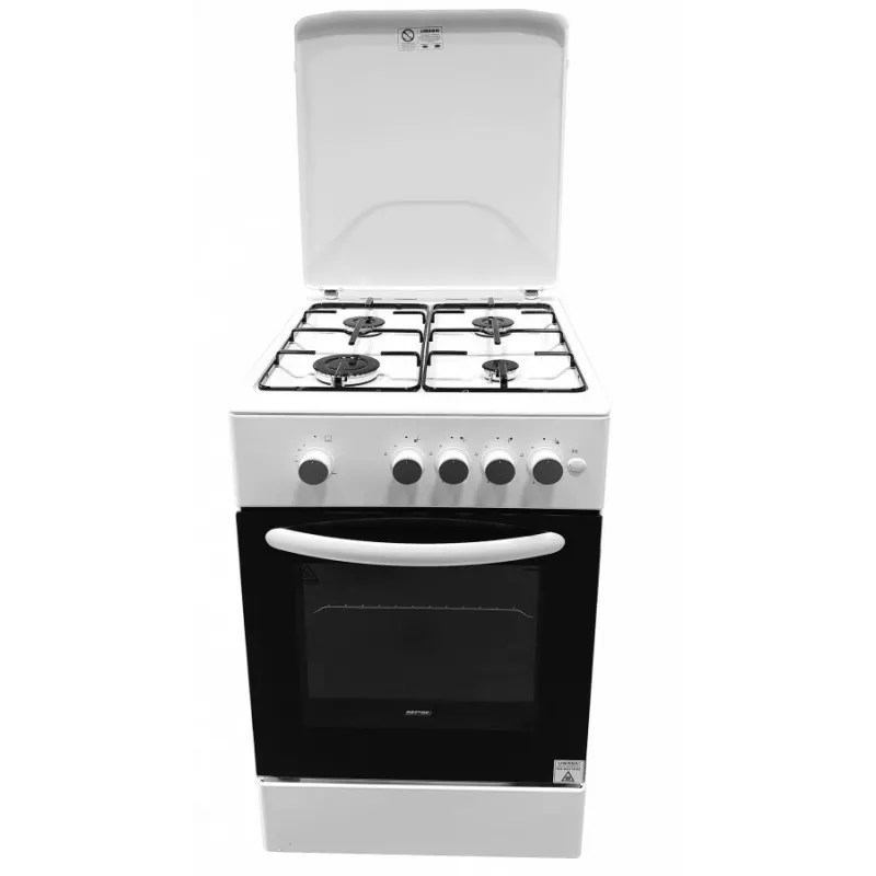 Gasherd MPM MPM-54-KGF-21, 4-Flammen-Kochfeld, 60 cm, Gas, weiß, Energieeffizienzklasse A