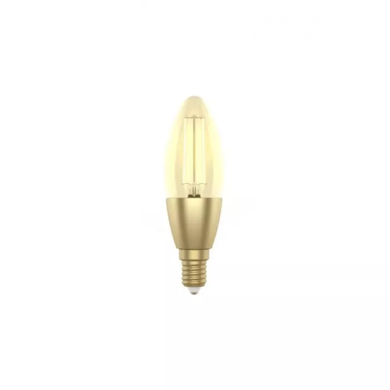 WOOX R5141 Smart Candle C37 Filament LED Lampe, Wi-Fi, E14, 4,9W, 470 lm, Warmweiß 2700K