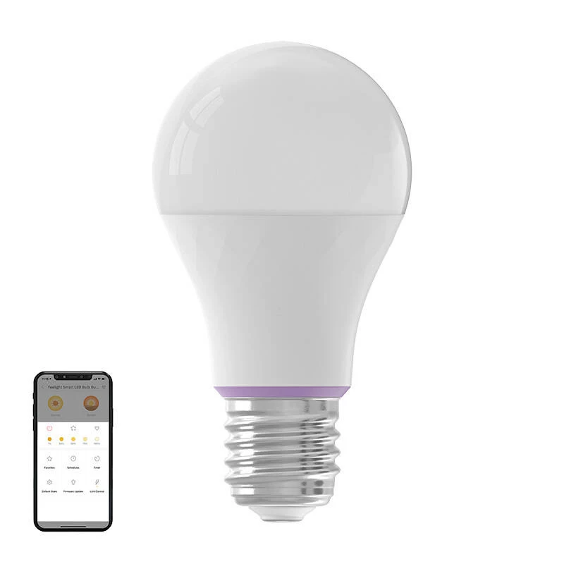 Intelligente LED-Lampe Yeelight E27 W4, dimmbar, 9W, 806 lm, 2700–6500 K, Wi‑Fi (2,4 GHz), E27-Sockel, weiß