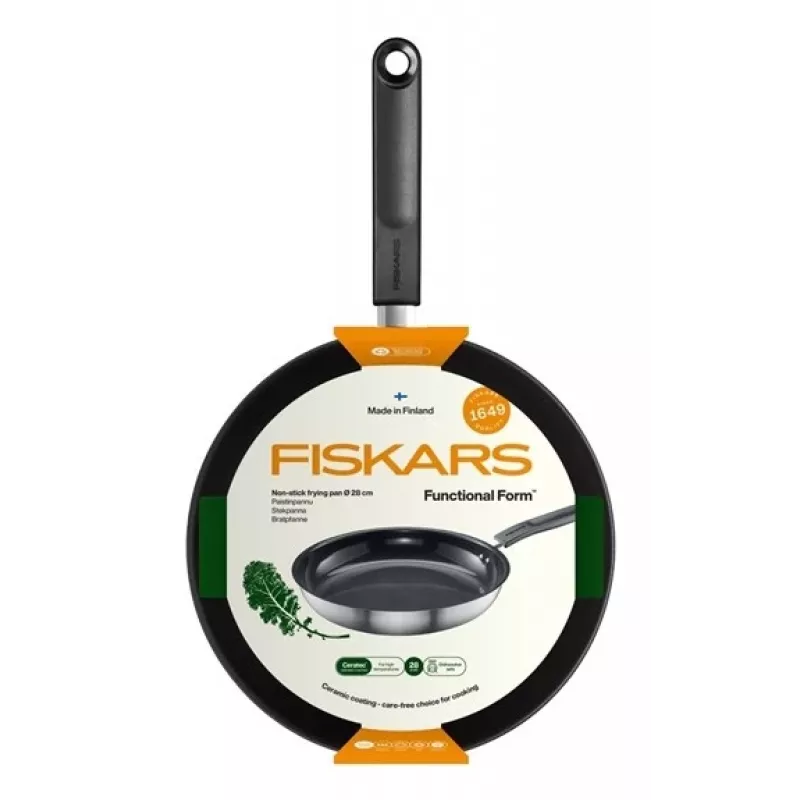 Fiskars 1072312 Functional Form Pfanne 280 mm Gourmet-Bratpfanne rund