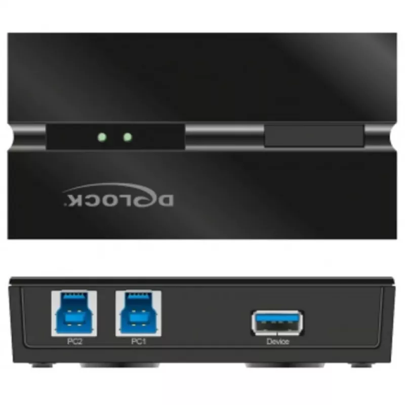 DeLOCK 11495 Computer-Datenumschalter 5 Gbit/s Schwarz Kunststoff