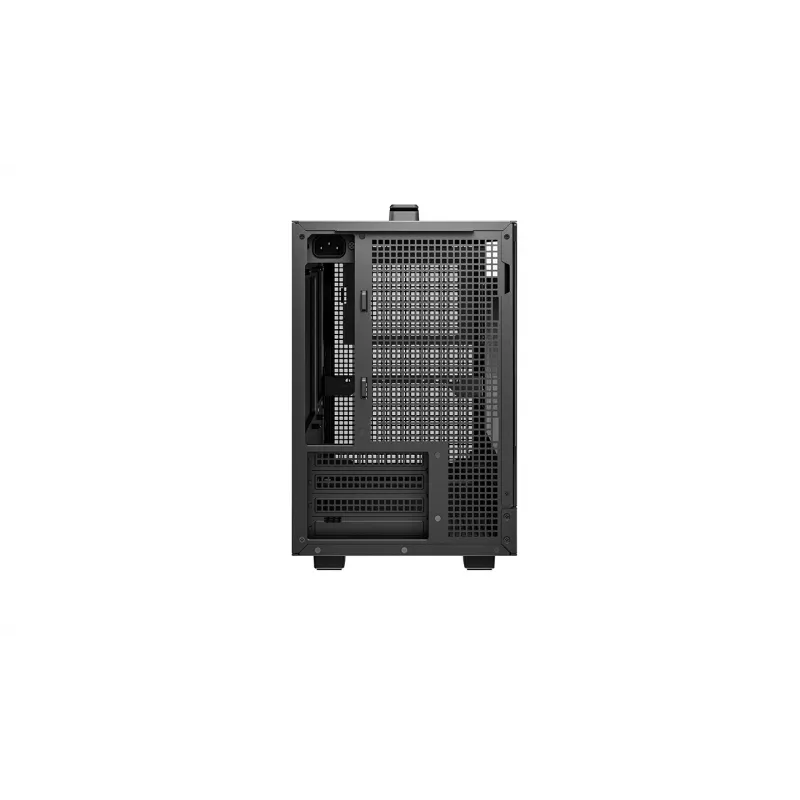 Computergehäuse DeepCool CH160 PLUS Small Form Factor SFF ATX/mATX, gehärtetes Glas, USB-C, Schwarz