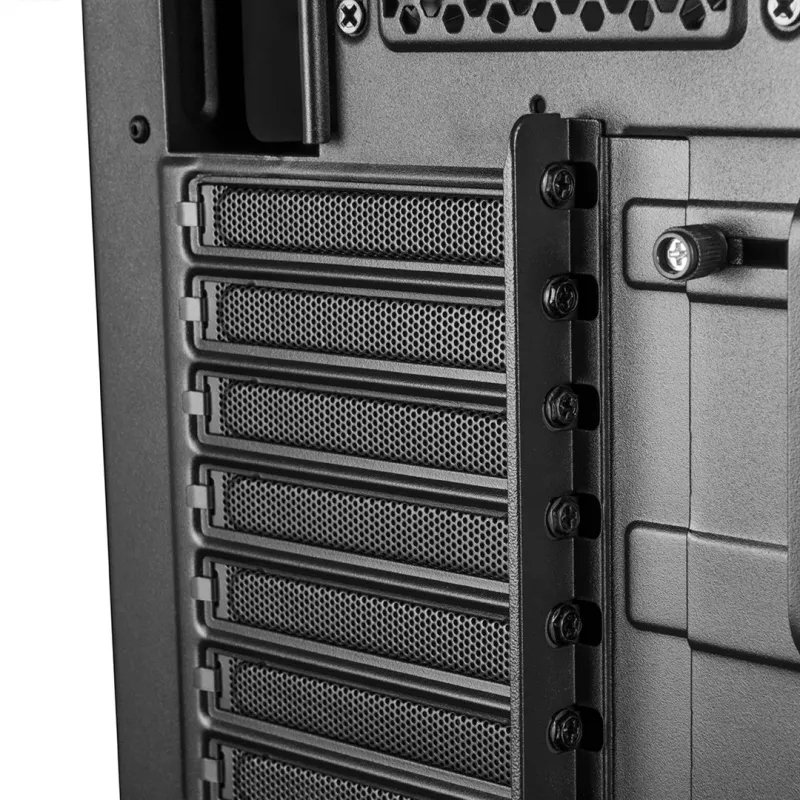 PC-Gehäuse MODECOM Oberon Pro Midi Tower — schwarz, unterstützt ATX/microATX/ITX, 7 Erweiterungsslots, bis zu 395 mm GPU, 5 HDD/3 SSD-Schächte