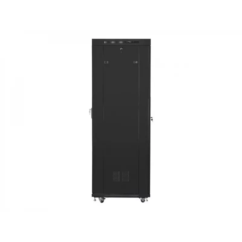 Freistehender Rack-Schrank LANBERG 42U FF01-6842-12BL 600×800×2127,5 mm, 1200 kg, IP20, Schlüsselschloss, Rollen