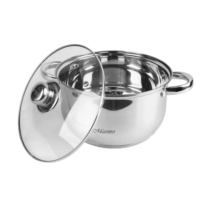 MAESTRO MR-2020-6M 6-teiliger Kochtopf-Set, Edelstahl