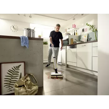 Kärcher FC 7 CORDLESS Elektrischer Besen Akku Nass Bagless Schwarz, Weiß, Gelb 2,85 Ah