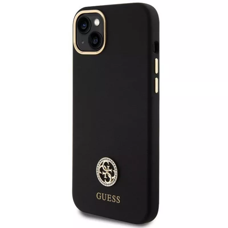 GUESS | GUHCP15M4DGPK | Backcover | Apple | iPhone 15 Plus/14 Plus | TPU, Silikon, Mikrofaser | Schwarz