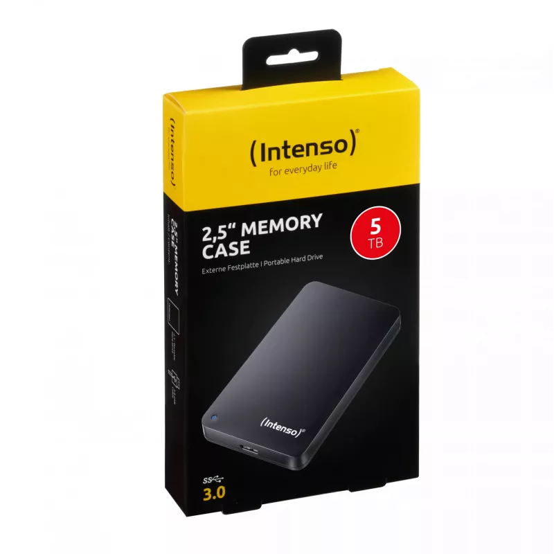 Externe Festplatte Intenso 5 TB USB 3.2 2,5 Zoll Memory Case