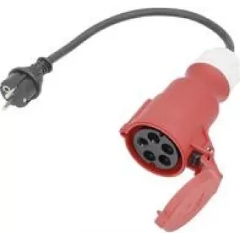 Netzadapterkabel AS Schwabe 61371, 16 A, 0,3 m, schwarz