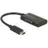 Delock USB 3.1 Gen 1 Kartenleser USB Typ-C Stecker 4 Steckplätze - Kartenleser - All-in-One (MMC, SD, miniSD, RS-MMC, TransFlash, MMCmobile, microSD, MMCmicro, SDHC, miniSDHC, microSDHC, SDXC, microSDXC, SDHC UHS-I, microSDHC UHS-I)