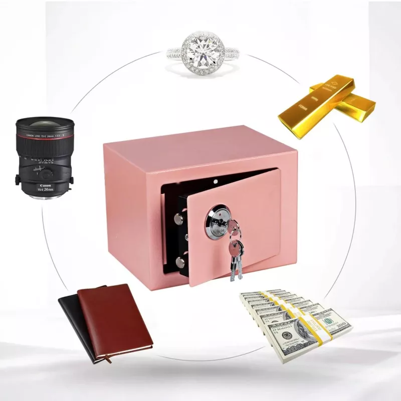 Extralink Home | Haussafe | Büro, Schlüsseltresor, Sicherheitssafe, Pink, S-404