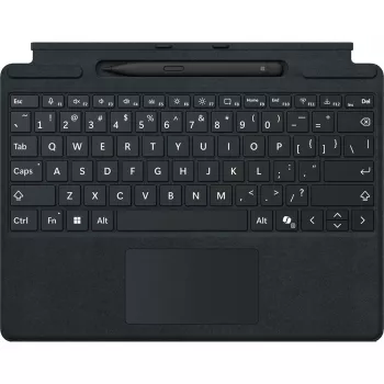 Microsoft Surface Pro Tastatur mit schlank Pen QWERTZ Deutsch Schwarz