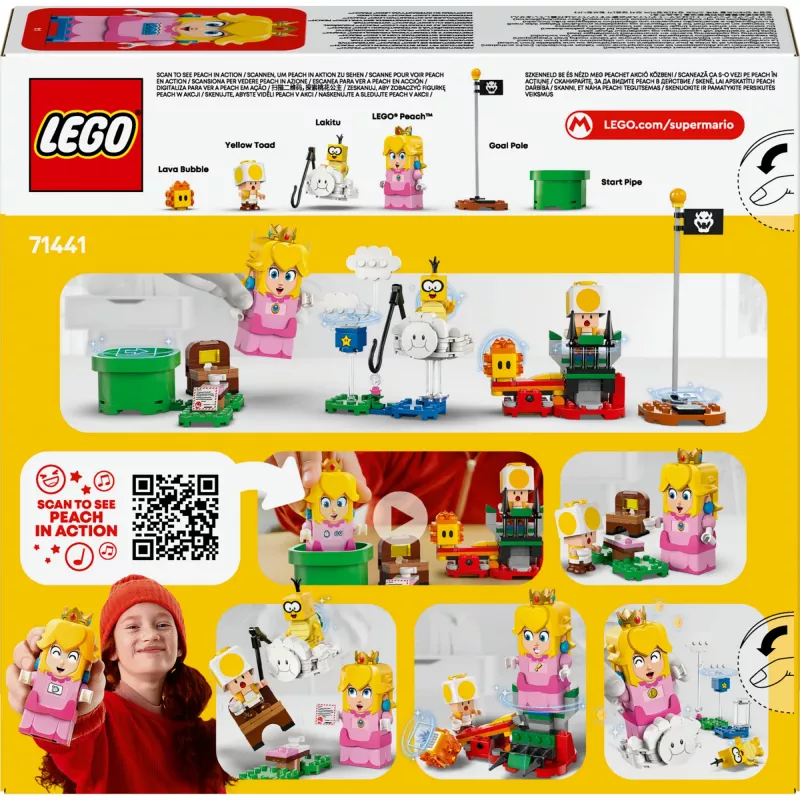 Konstruktionsspielzeug LEGO 71441 Super Mario Interaktive LEGO Peach Figur Set, kompatibel mit dem LEGO-System