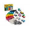 LEGO Classic Kreative Fahrzeuge Buntes Modellauto-Set mit Polizeiauto-Spielzeug & 11023 Klassische grüne Grundplatte Quadrat 32x32 Noppen Baugras