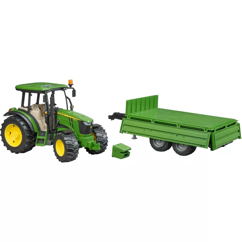 Traktormodell BRUDER John Deere 5115 M mit Kippanhänger