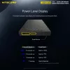 Tragbare Powerbank Nitecore NB10000 — 10000 mAh, USB‑A + USB‑C, 38 W Gesamtausgang, grau