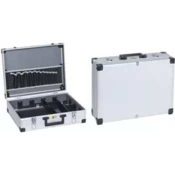 Werkzeugkoffer allit AluPlus Tool>L< 44-1 silber mit Aluminiumrahmen und L-Profil