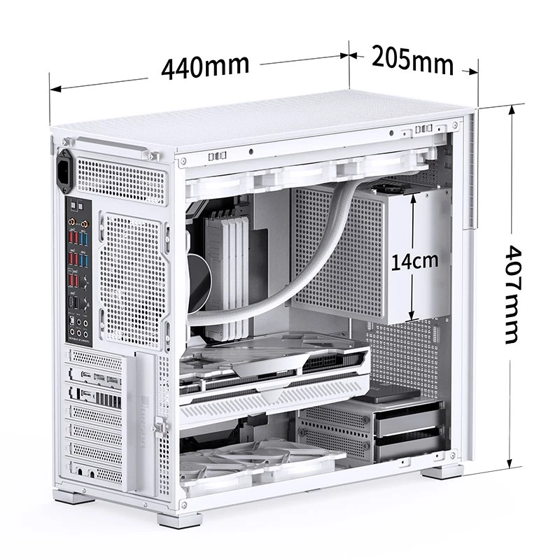 PC-Gehäuse Jonsbo D41 MESH Midi Tower Weiß