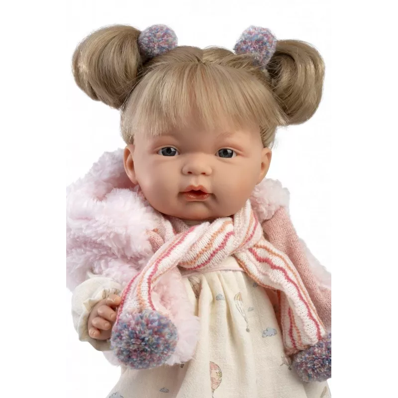 Puppe Llorens Joelle 38 cm – Weinende Puppe mit realistischen Merkmalen und weichem Körper