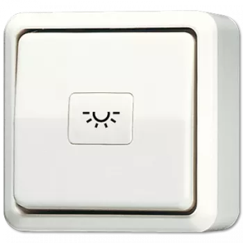 JUNG 631A Elektroschalter Taster Weiß (631A)