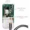 Koaxialkabel MikroTik ACSMAUFL SMA-Buchse gerade 1 m Schwarz