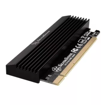 M.2 PCIe x4 Adapter mit Kühler SILVERSTONE SST-ECM23 — M.2 NVMe auf PCIe x4 (mit aktiver Kühlung)