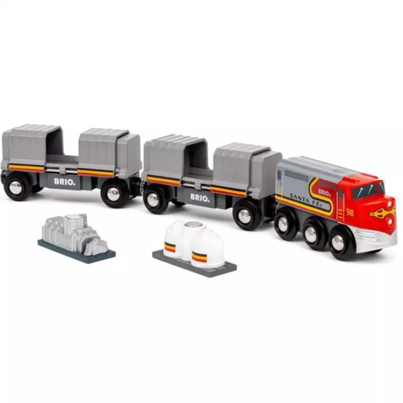 Train BRIO World Santa Fe Train Trains of the World Mehrfarbig
