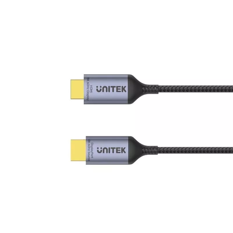 UNITEK KABEL DISPLAYPORT 1.4 AUF HDMI 2.1, 8K, 1,8 M