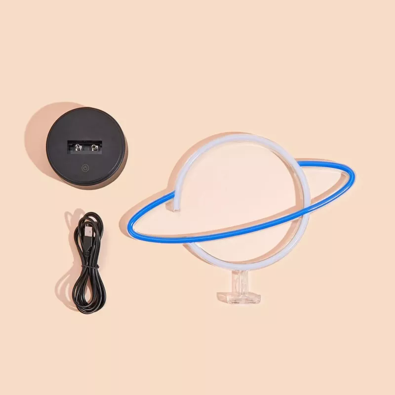 Manta SNL38BLT Style Neon Lights Planet dekorative LED-Lampe