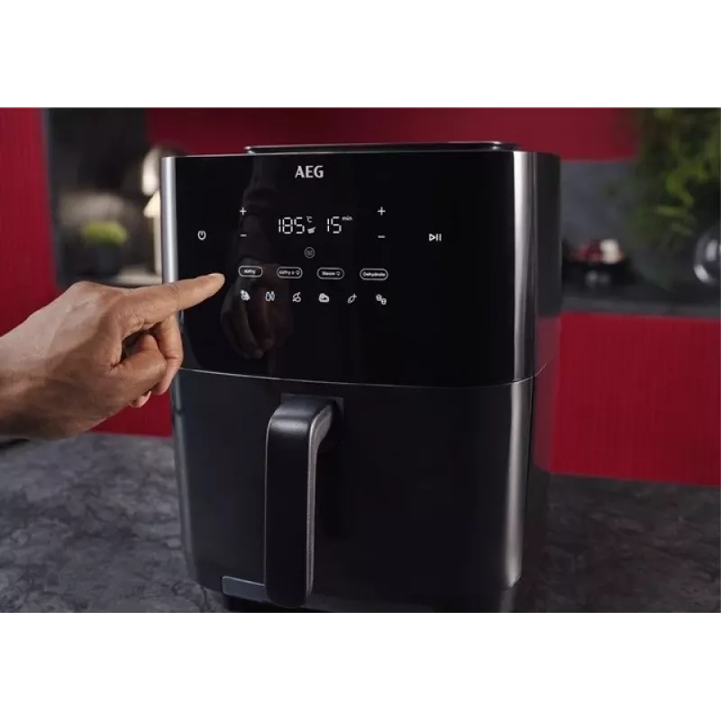 Heißluftfritteuse AEG AAF7SB – 6,9 L, 1700 W, digitale Touch-Steuerung, schwarz