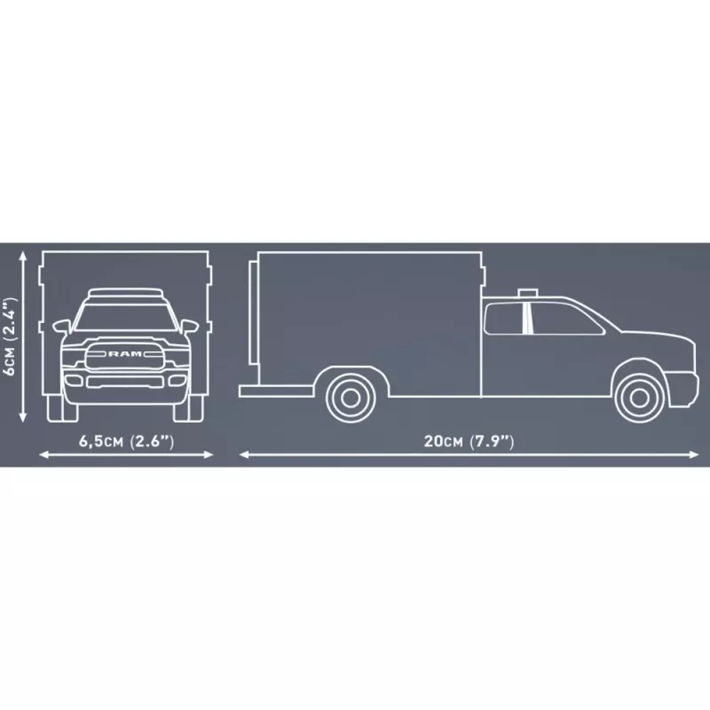 Konstruktionsspielzeug Cobi RAM 3500 Ambulance Modell 24609 Bausteinset