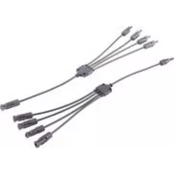 shiverpeaks ®-PV4 T-Adapter-Kabelset, 4/1, 6mm², schwarz/schwarz, 30cm (BS02-21054)