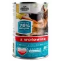 Nassfutter für Hunde Frendi mit Rindfleischstücken in feiner Sauce 1250 g
