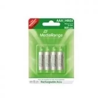 MediaRange - Batterie 4 x AAA - NiMH - (wiederaufladbar) - 800 mAh (MRBAT120)