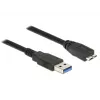 USB-Kabel DeLOCK 85074 USB 3.2 Gen 1 2 m USB A Micro-USB B Schwarz