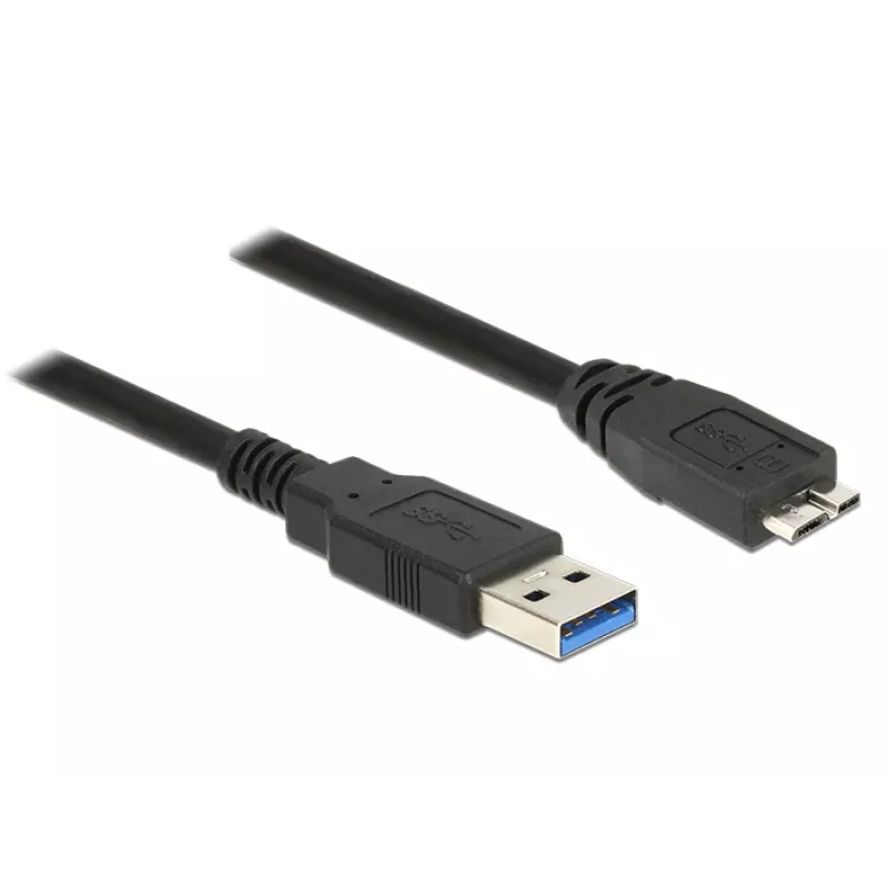 USB-Kabel DeLOCK 85074 USB 3.2 Gen 1 2 m USB A Micro-USB B Schwarz