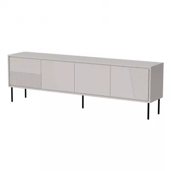 RTV-Schrank ABI 4D 200x38x62 Kaschmir matt