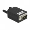 Drahtverbinder DeLOCK 66232 Sub-D 9 10-polige Klemmleiste Schwarz