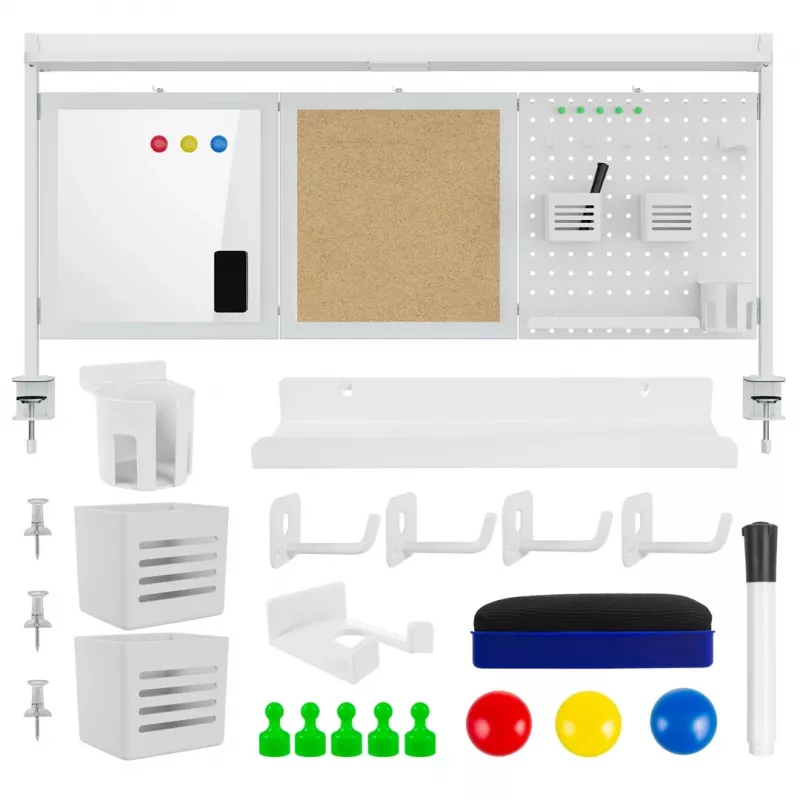 Schreibtischtrennwand Ergo Office ER-300 W, Breite 1250 mm, maximale Belastung 10 kg