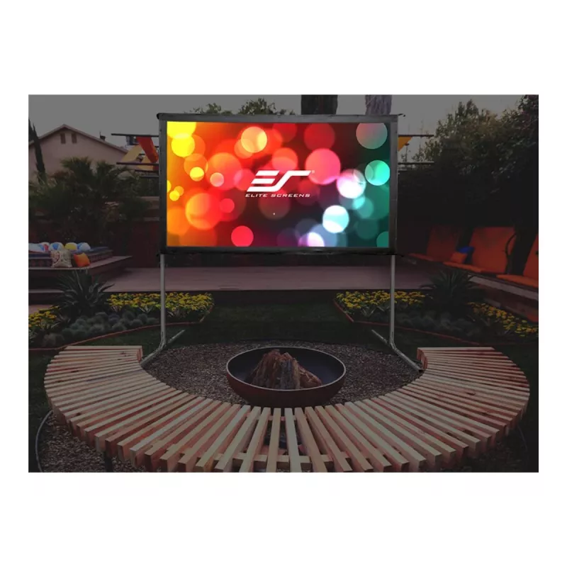 Elite Screens | Yard Master 2 Mobile Outdoor Leinwand CineWhite | OMS120H2 | Diagonale 120 Zoll | 16:9 | Sichtbare Bildbreite (B) 266 cm