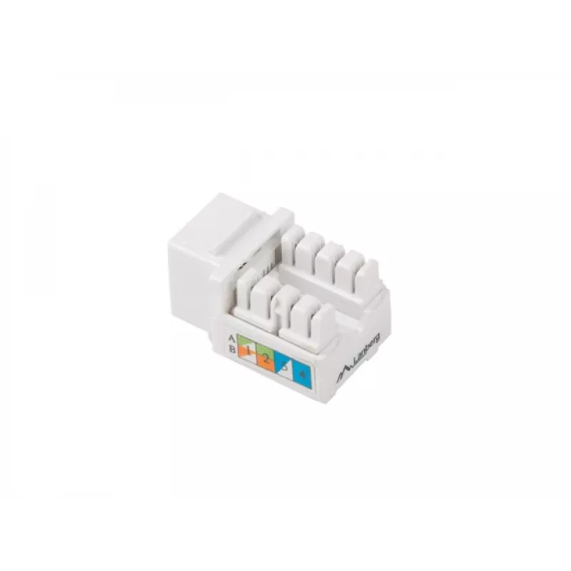 Keystone-Modul Lanberg KSU5-1090 abgewinkelt weiß RJ-45