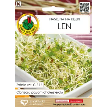 Sprossensamen Apte Flachs (Lein) 10 g — essbare Leinsamen zum Keimen mit nussigem Geschmack