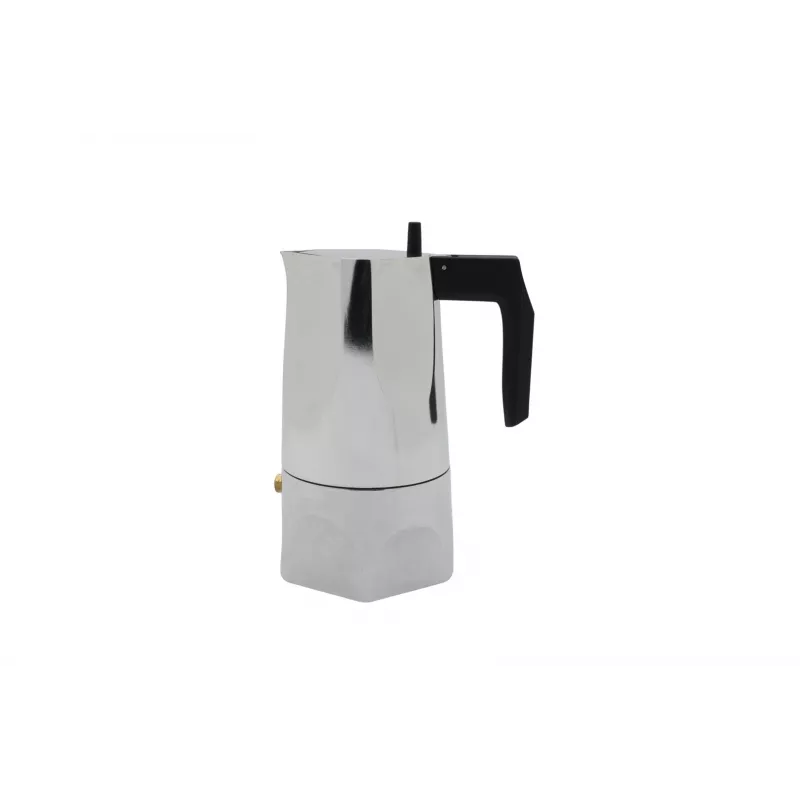 Alessi MT18/3 Espressomaschine Ossidiana, Edelstahl, Alu, 3,5 x 18,5 x 40,5 cm