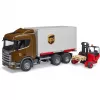 Scania Super 560R Fahrzeuge UPS Container mit Gabelstapler
