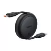 Baseus Free2Pull Mini USB-C auf USB-C USB-Kabel, 60 W, 1 m, (schwarz)