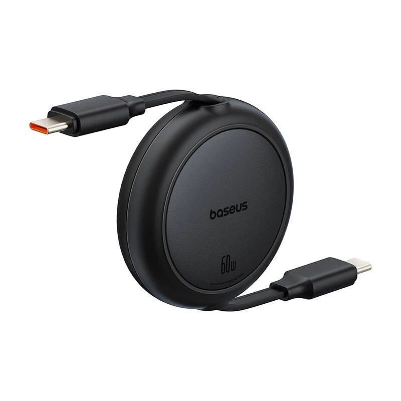 Baseus Free2Pull Mini USB-C auf USB-C USB-Kabel, 60 W, 1 m, (schwarz)